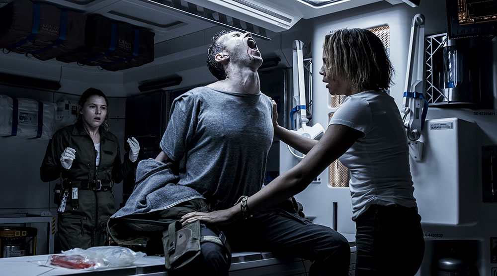 A screenshot from Alien: Covenant.